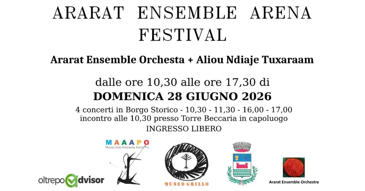 Ararat Ensemble Arena Festival - Arena Po 2026